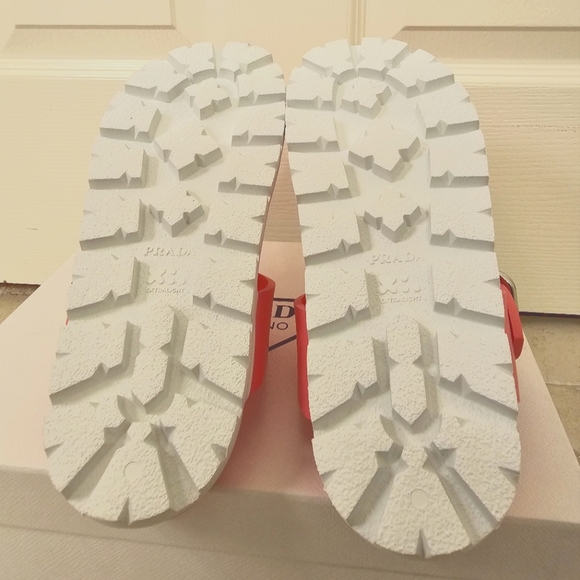 Prada Buckle Thong Sandals- Begonia- Size 37 - Picture 2 of 5